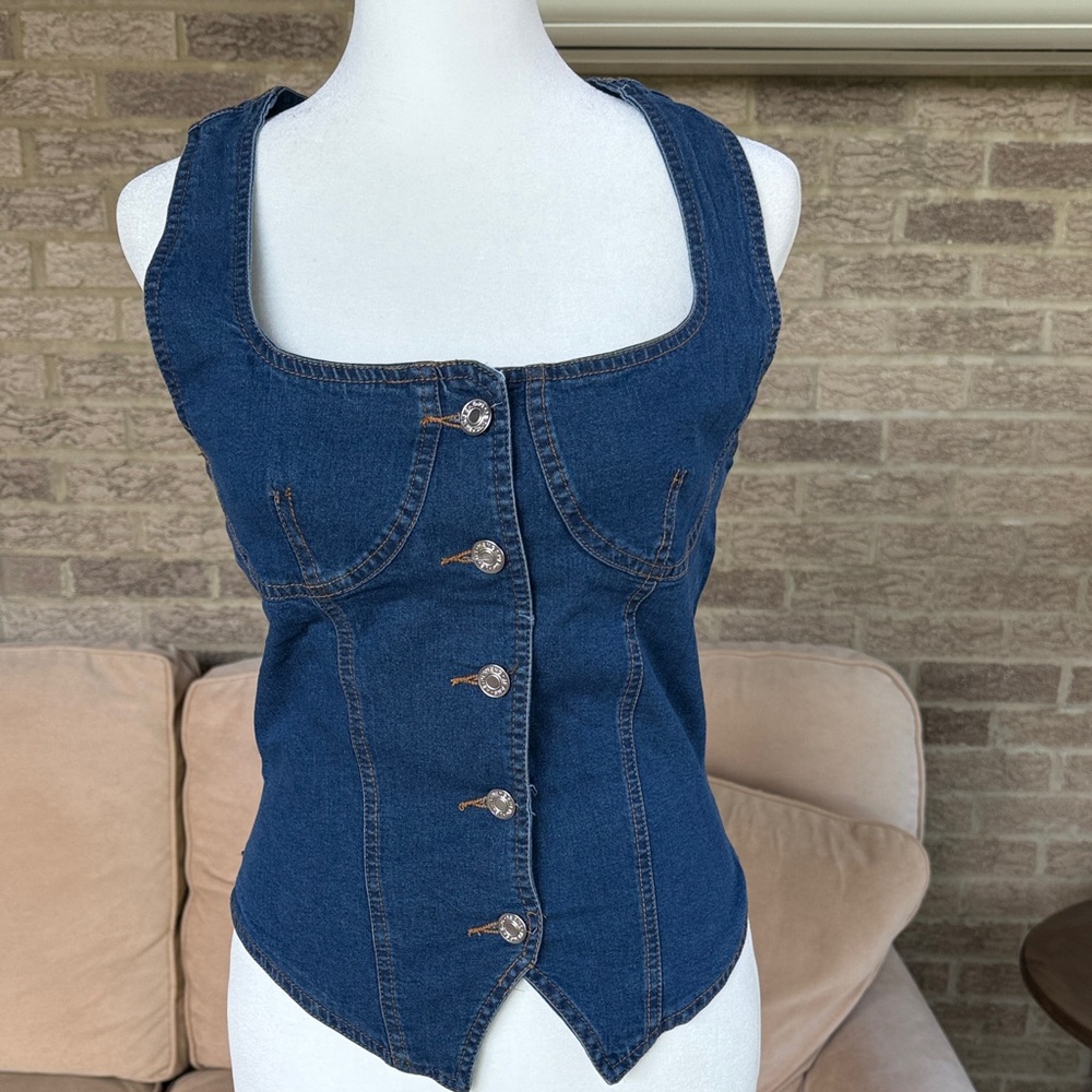 Denim  vest